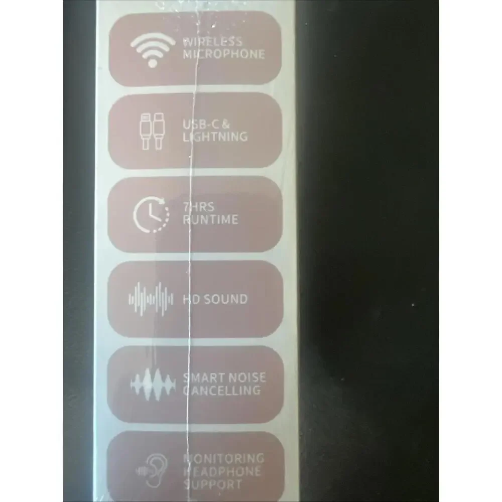 Moudou Wireless Lavalier Microphone (peach)